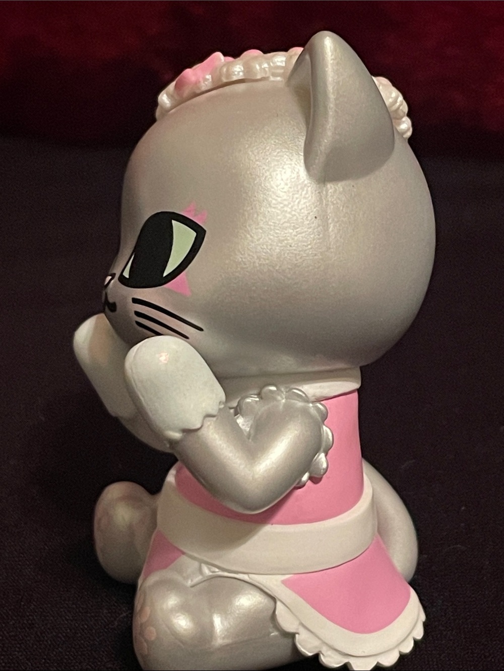 tokidoki Cherry Blossom Cat Vinyl Figure - Pink & Silver - Picture 5 of 6
